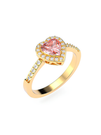 Pembe Zirkon Taşlı Pandora Yüzük